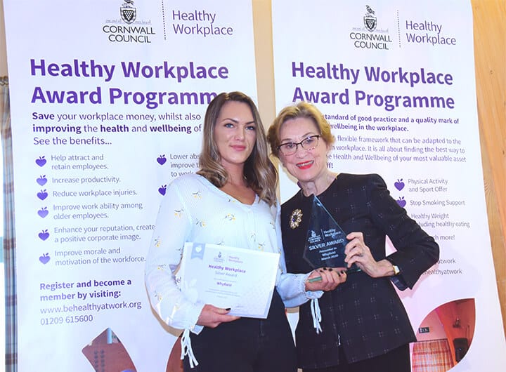 Whyfield at Healthy Workplace Awards 2020