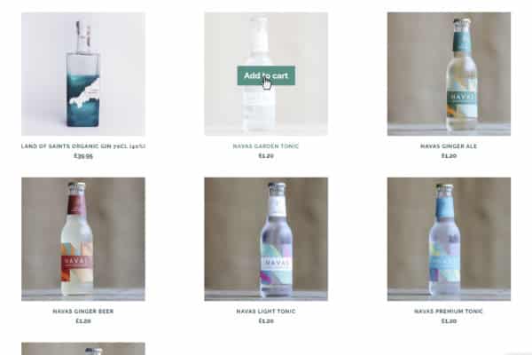 The Cornish Spirits Gin Company products on their website