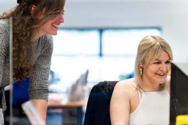 Rachael and Cherie In the office | Whyfield