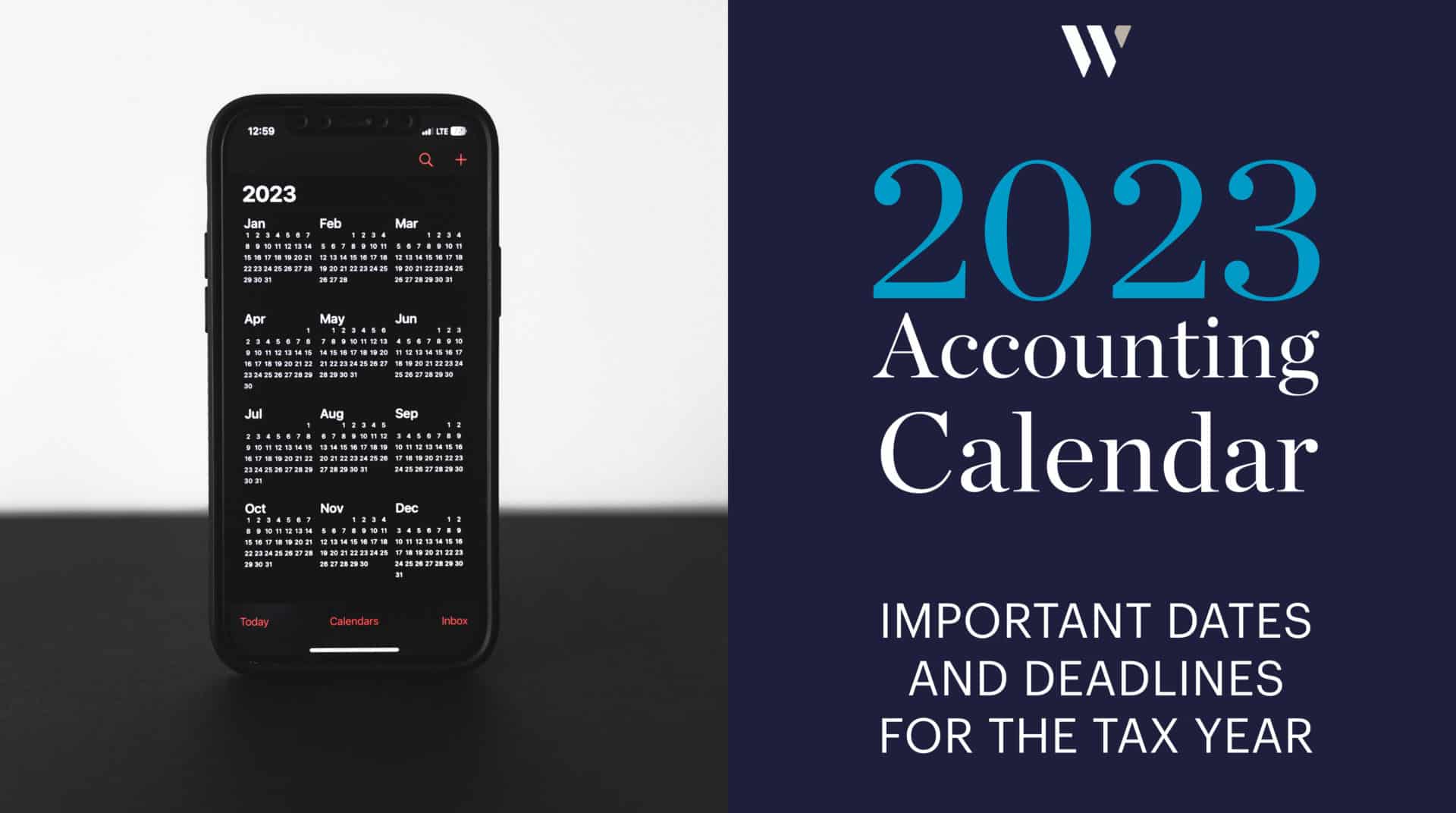 2023 Accounting Calendar | Key Dates | Whyfield
