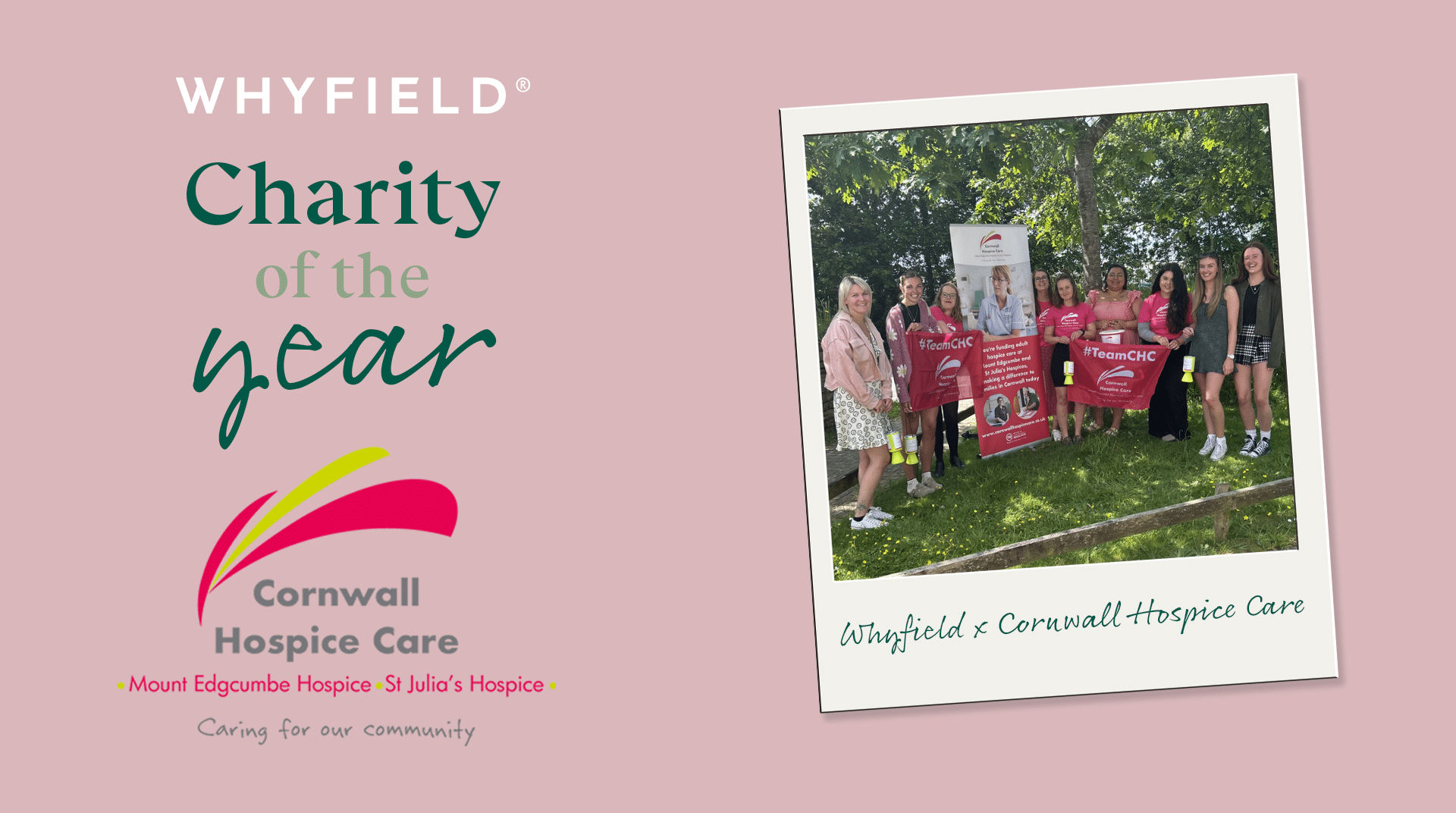 Announcing Whyfield's Charity of the Year partnership with Cornwall Hospice Care | Whyfield Accountants in Truro, Cornwall