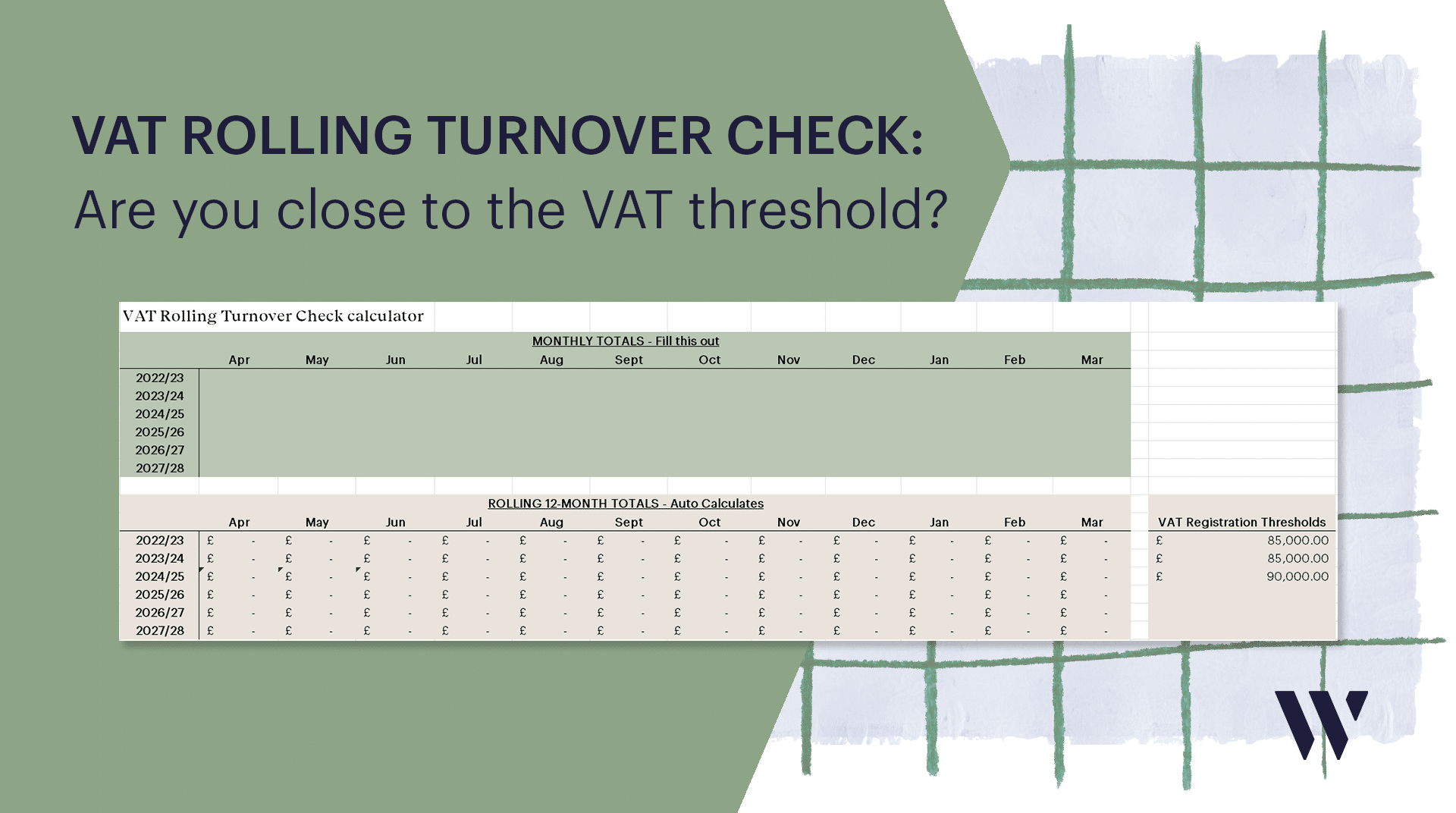 VAT rolling turnover checker calculator | Whyfield Accountants in Truro, Cornwall