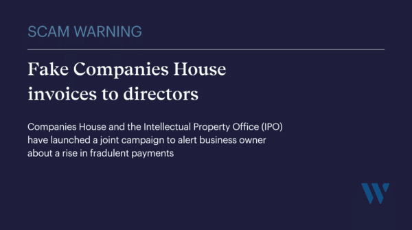 Companies House warning on fake invoices to directors | Whyfield Accountants in Truro, Cornwall